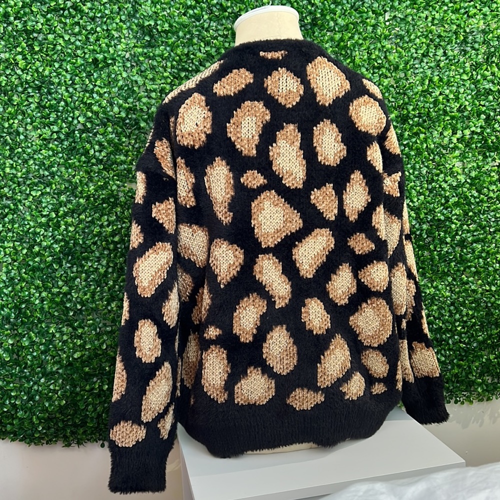 Michael Kors Leopard Pattern Sweater - Picture 2 of 5